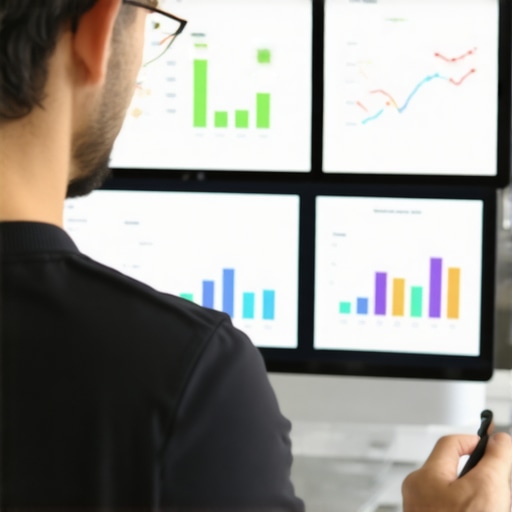 Person reviewing local SEO metrics on a computer screen