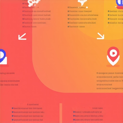 Infographic illustrating the process of optimizing Google Map Pack rankings with steps and icons.