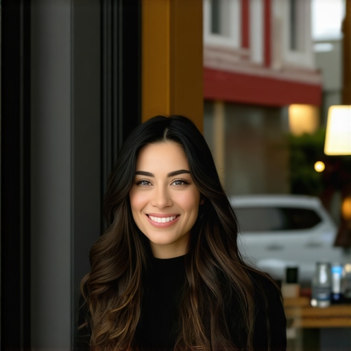 Optimizing Google Business Profile for Local SEO Local business owner enhancing Google My Business profile with images and reviews.