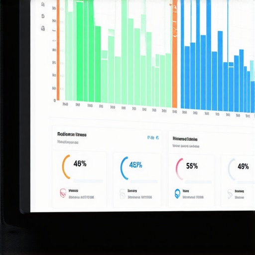 A detailed digital dashboard showing live map performance metrics and signal responsiveness.