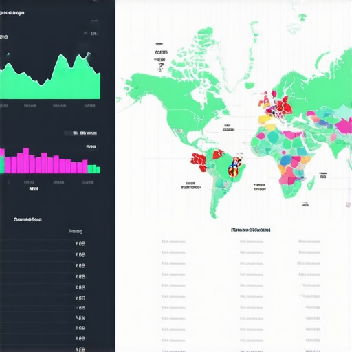 Screenshot of SEO analytics dashboard showing map rankings and signals
