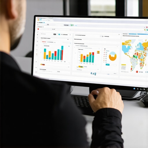 Person reviewing digital signals mapping their business online.