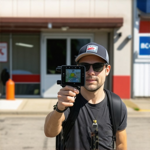 Business owner sharing live video of storefront to boost map ranking