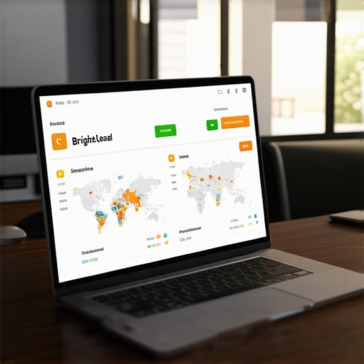 Screenshot of local SEO analysis dashboards displaying rankings, citations, and engagement metrics.
