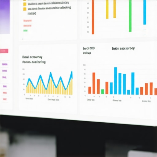 Screenshot of a digital SEO analytics dashboard showing local map performance metrics.